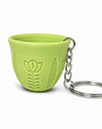 Qahwa Cup Keychain, keychain shaped like an Arabic coffee cup, gift from Tashkeel, second view