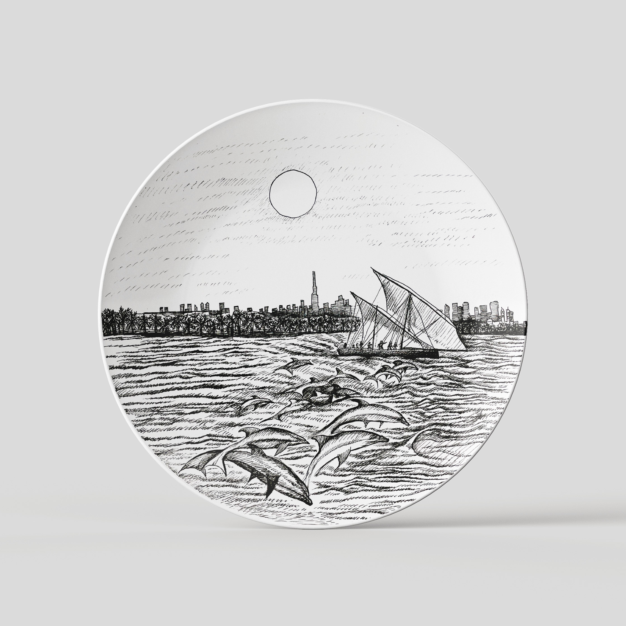 UAE Collection 2 - Set of 4 Large Plates