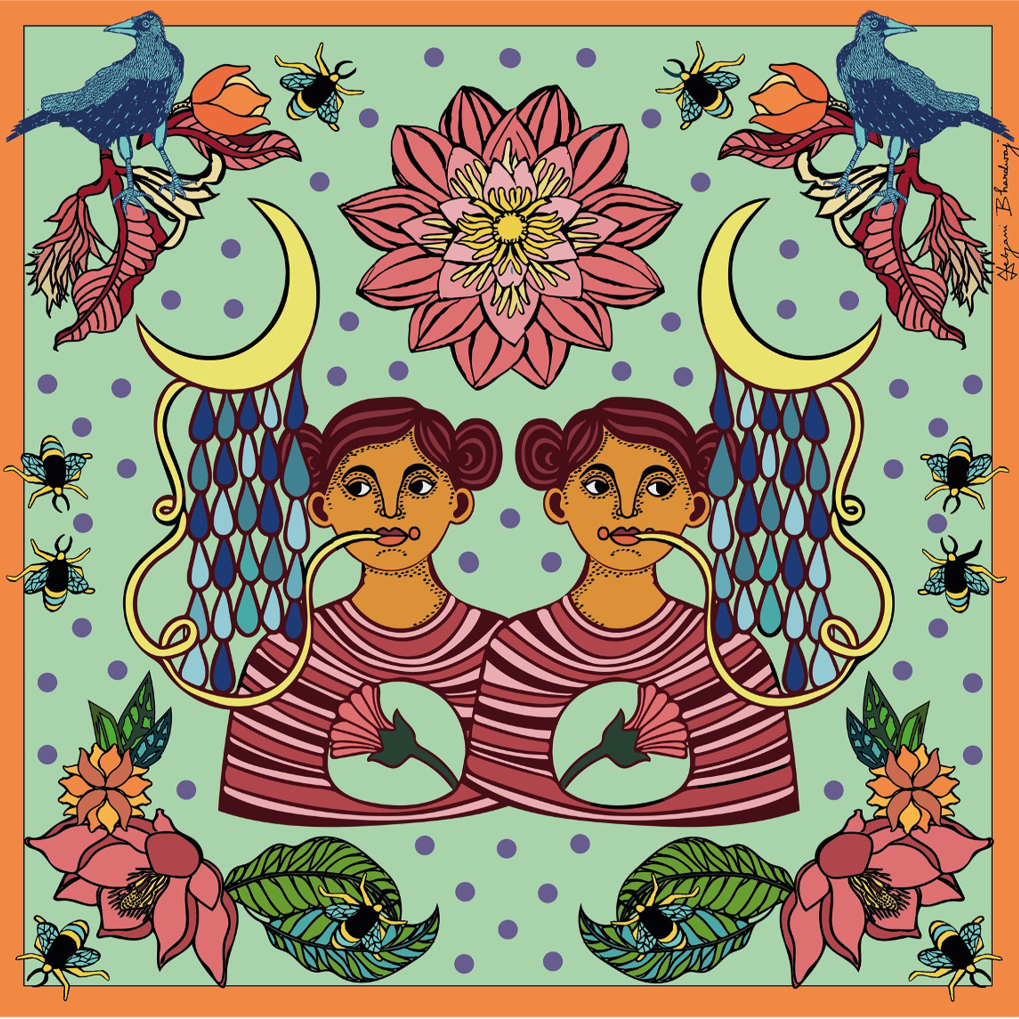 Sipping Moon Juice Scarf