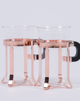 Copper & Glass Cup - Set of 2
