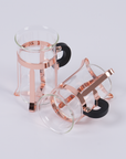Copper & Glass Cup - Set of 2
