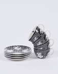 Black Gerbou Cup & Saucer