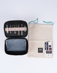 Herringbone Zip Around Toiletry Wash Bag