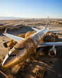 Golden Flight by Jyo John Mulloor, digital print on Hahnemühle photo rag paper, 52 x 65 cm, Tashkeel