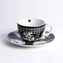 Black Gerbou Cup & Saucer