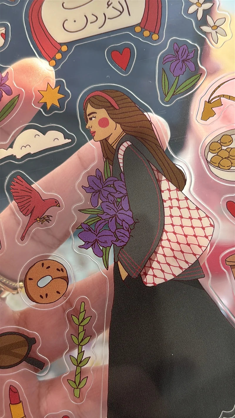 Jordanian Girl Sticker Sheet