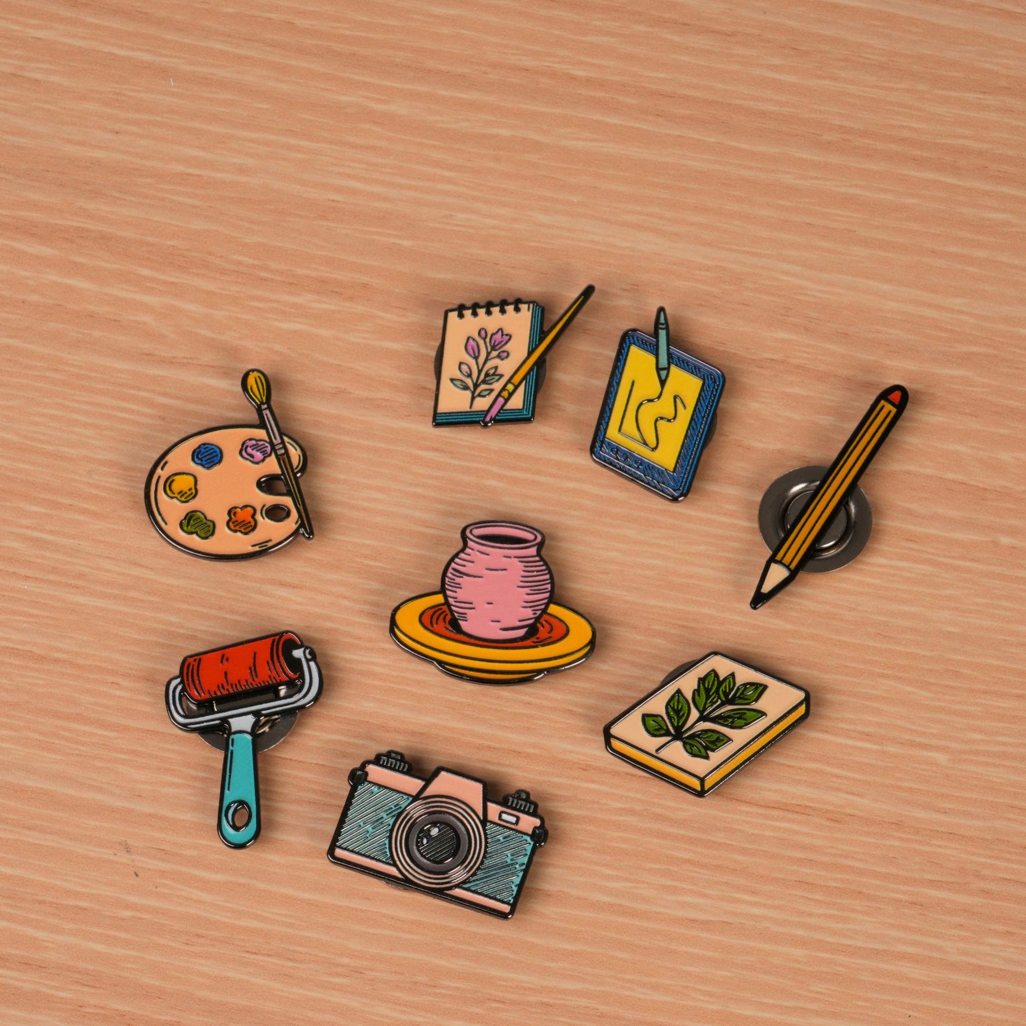 Artist Studio Magnetic Enamel Pins