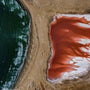 Flaming Lake by Ahmed Al Toqi, photograph taken in Al Alshkharah, Oman, 120 cm wide, Tashkeel