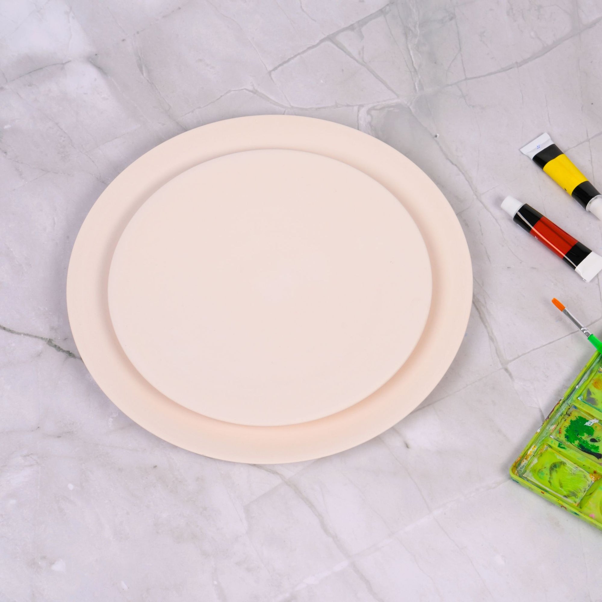 Ceramic Bisque Plate