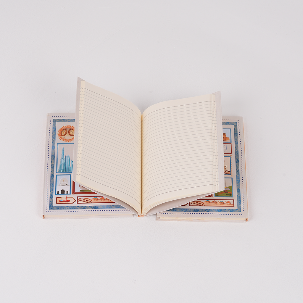 Cities Collection Notebook by Ekleel, notebook celebrating Abu Dhabi, Al Ain and the Emirates, Tashkeel, view 5