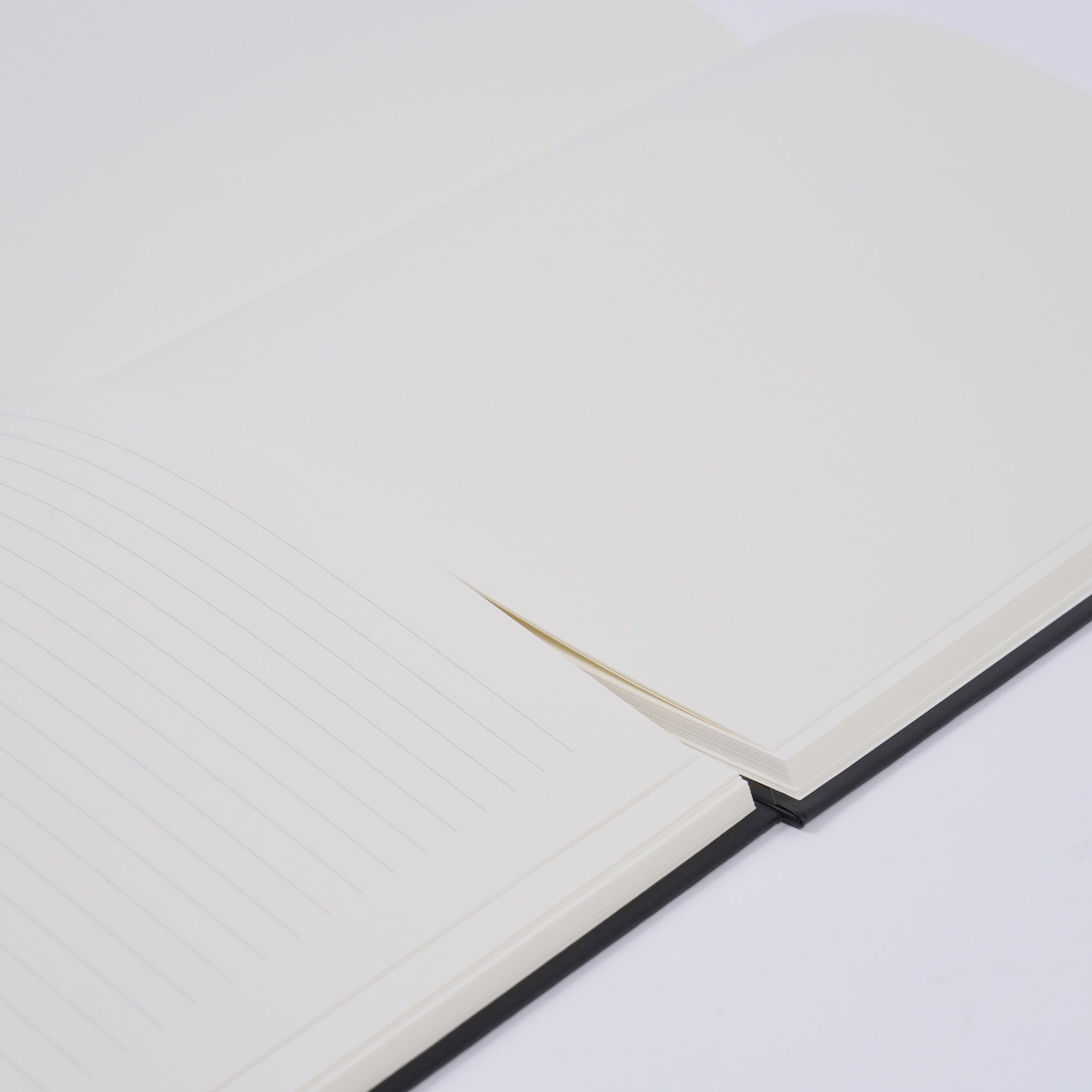 My Store Gazelle Collection sketchbook open with blank pages, featuring a soft cover and artistic design for drawing and note-taking.