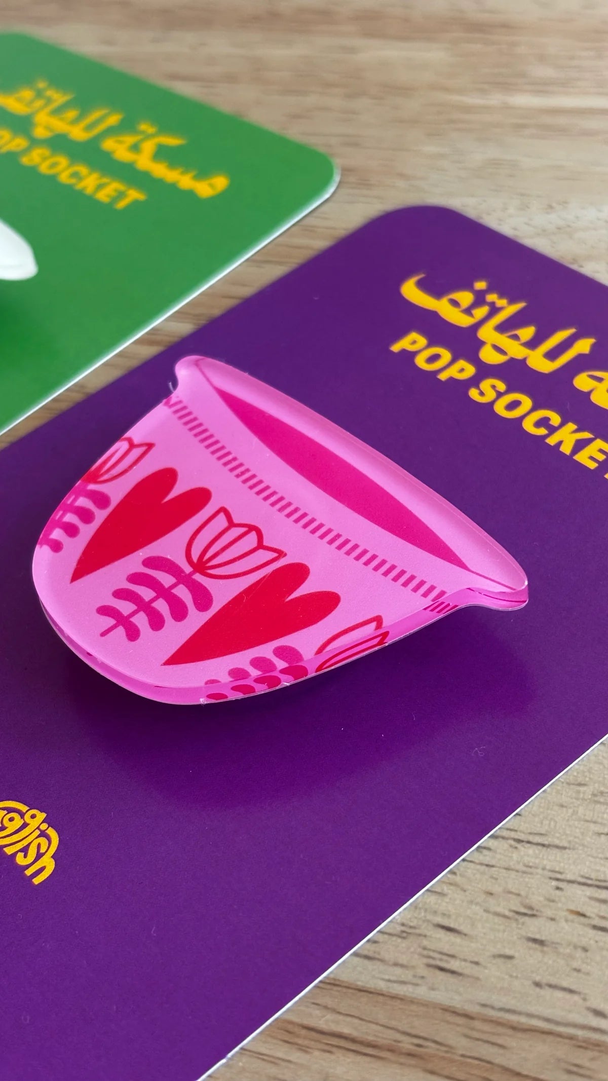 Pink Finjan Pop Socket