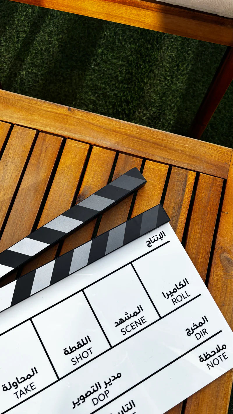 Arabic &amp; English Clapperboard