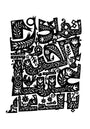 Exchange love in secret through prayer by Ibrahim Zaki, print on enhanced matte paper, 70 x 100 cm, from Salam at Tashkeel