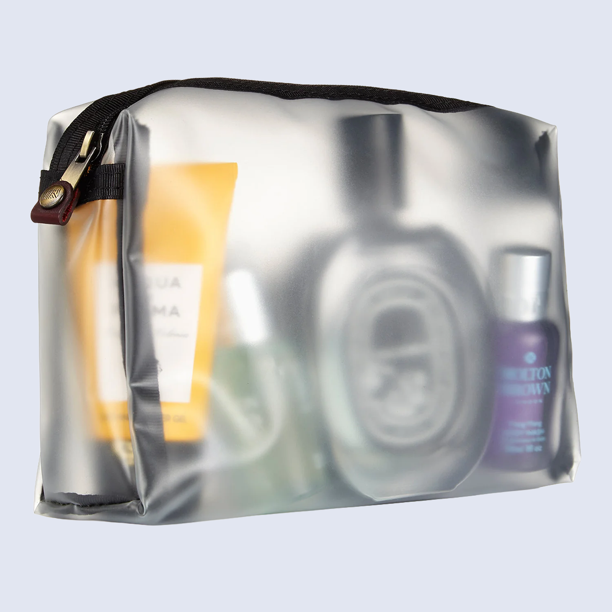 Herringbone Zip Around Toiletry Wash Bag