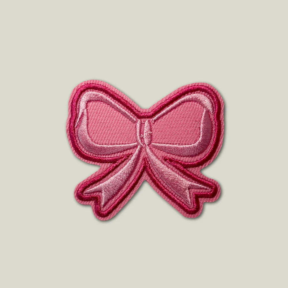 Pink Ribbon Embroidered Patch