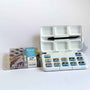 Van Gogh watercolour pocket box, 12 half pans, Shades of Nature, art supplies at Tashkeel