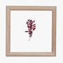 What the Tree Left Behind #2 by Moza Al Falasi, acrylic on Ghaf tree leaf, 20 x 20 cm, from Unfolding at Tashkeel
