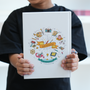 Young Artist Club Sketchbook, blank-page sketchbook for Tashkeel Young Artist Club members, Tashkeel