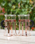 Copper & Glass Cup - Set of 2