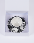 Black Gerbou Cup & Saucer