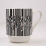 Al Wissam Script Exhibition Mug by Wissam Shawkat, minimal ceramic mug, Tashkeel