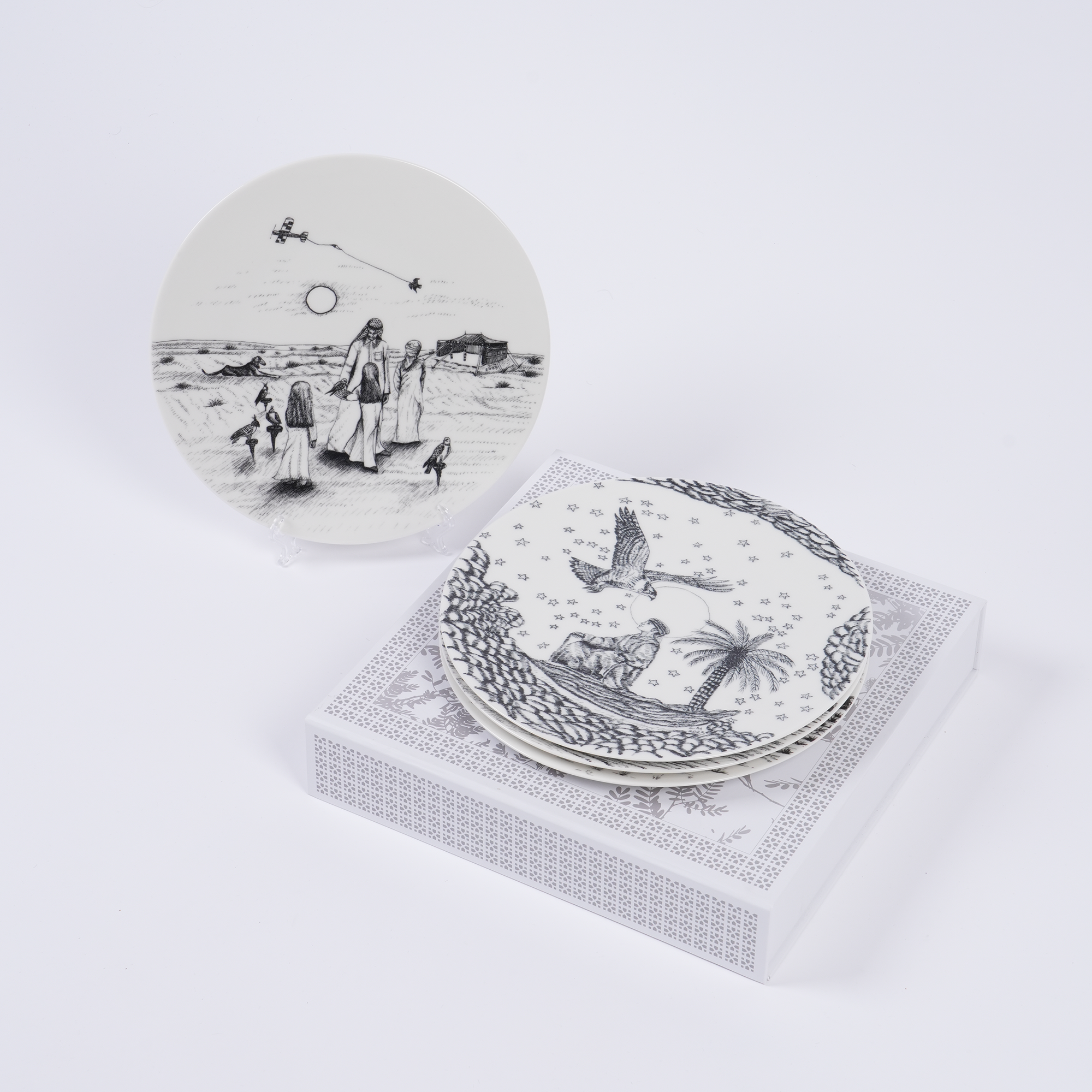 UAE Collection 2 - Set of 4 Small Plates