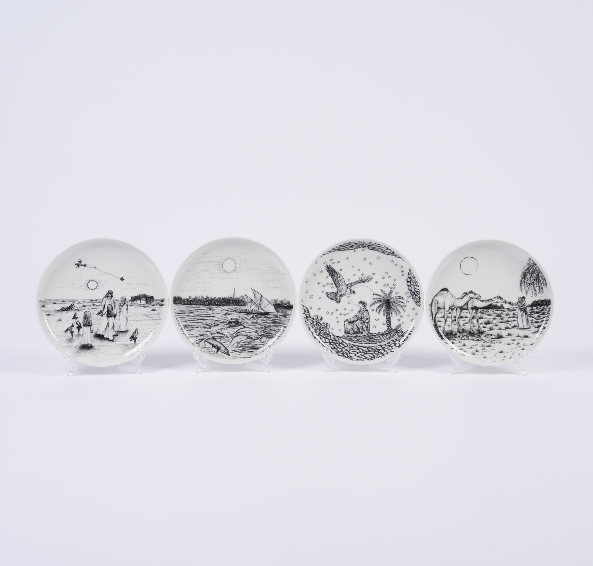 UAE Collection 1 - Set of 4 Deep Small Plates