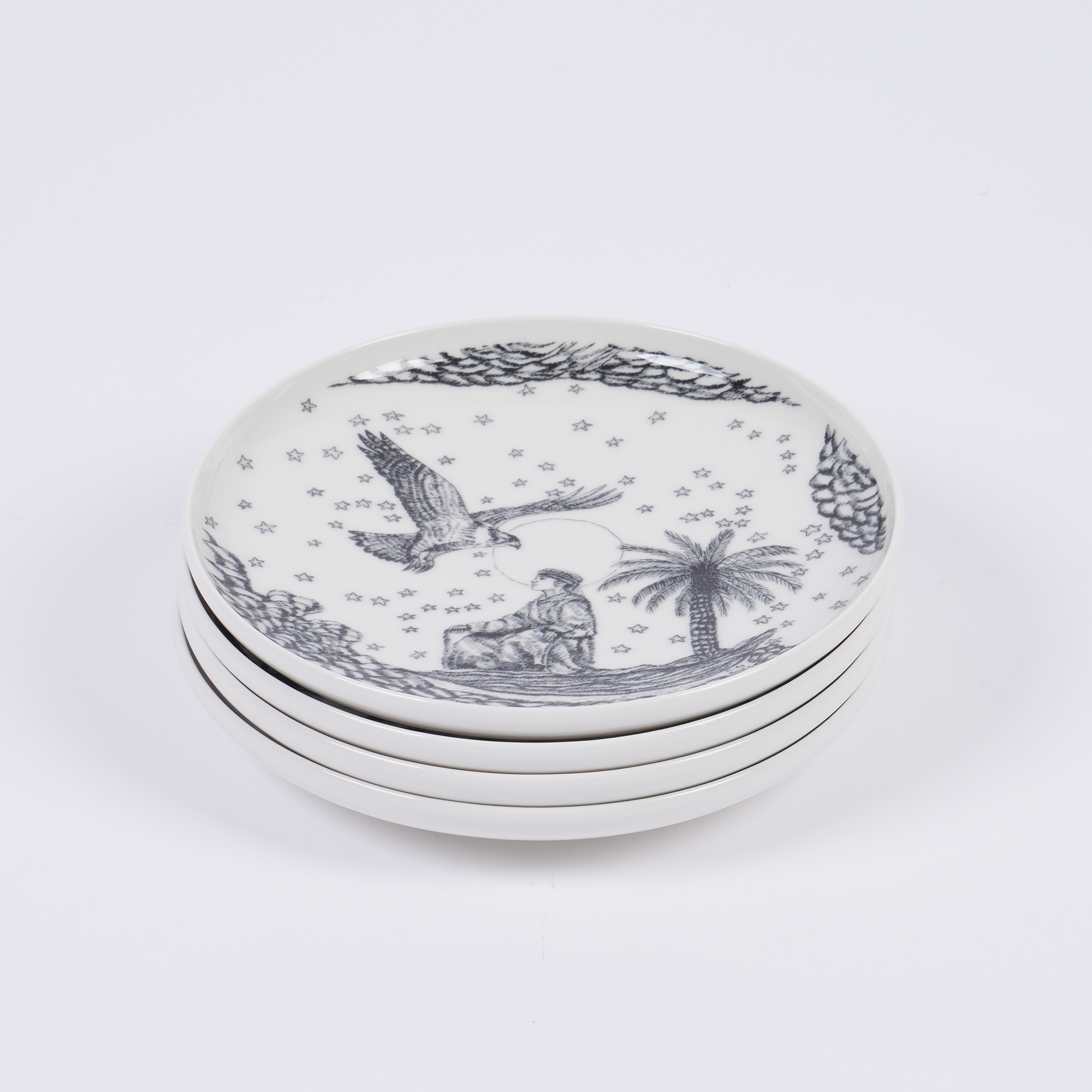 UAE Collection 1 - Set of 4 Deep Small Plates