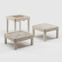 Sadu Coffee Table, coffee table reinterpreting the Sadu weaving pattern, Tasmeem Tashkeel