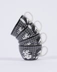 Black Gerbou Cup & Saucer