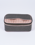 Herringbone Zip Around Toiletry Wash Bag