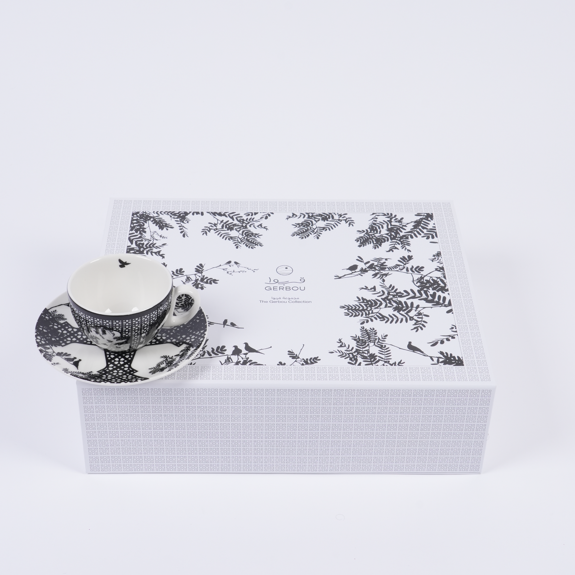 Black Gerbou Cup &amp; Saucer