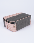 Herringbone Zip Around Toiletry Wash Bag
