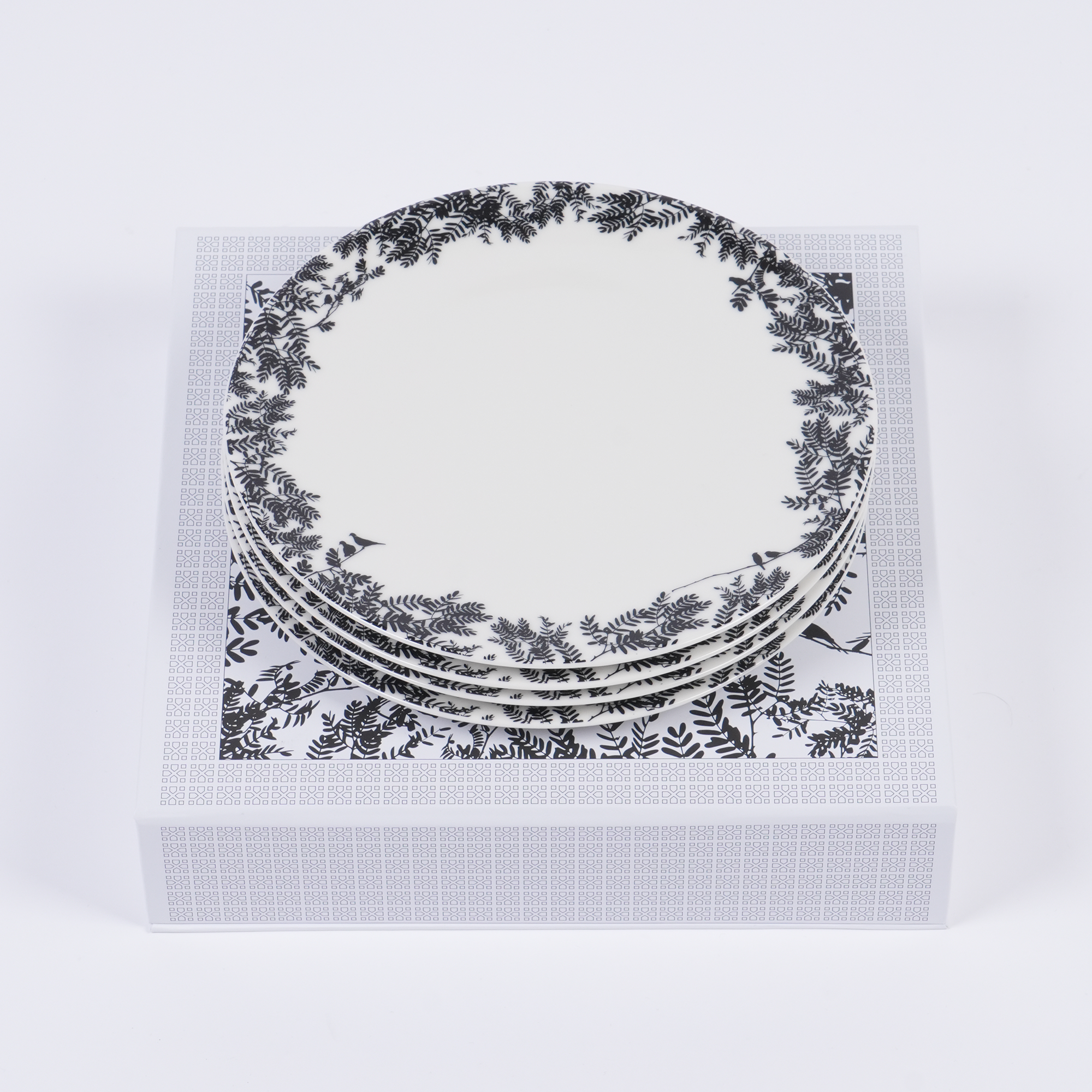 Black Ghaf Plates - Set of 4