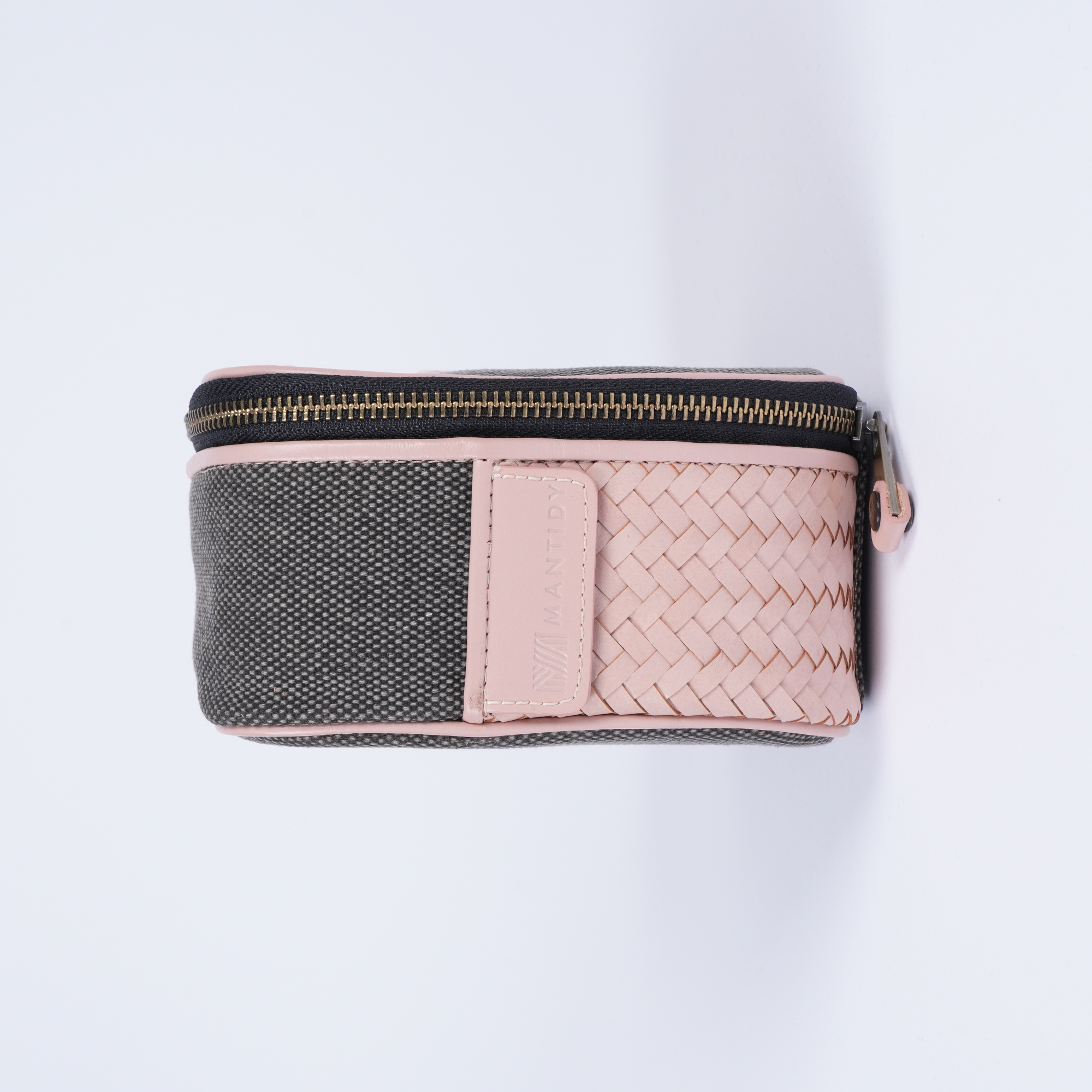 Herringbone Zip Around Toiletry Wash Bag