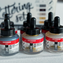 Amsterdam Acrylic Ink Lettering Set, 6 bottles of acrylic ink with metallic colours, art supplies at Tashkeel