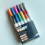 Uni Paint Markers set of 12, permanent opaque paint markers, art supplies at Tashkeel