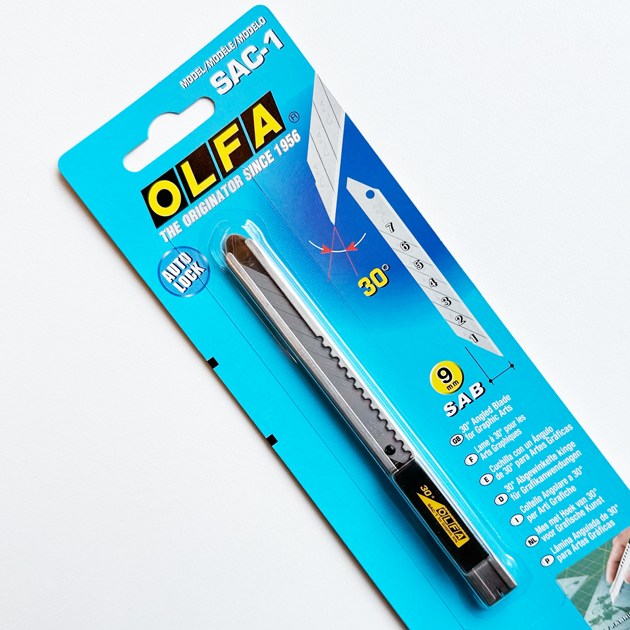 Olfa Stainless Steel Slide-Lock Utility Knife