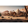 Desert Camp by Javad Bin Kuthub, digital print on Hahnemühle photo rag paper, 65 x 38.9 cm, Tashkeel