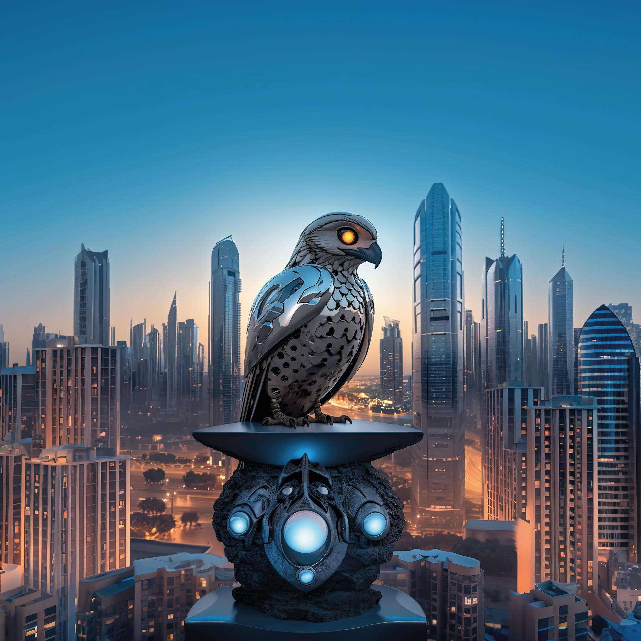 Robotic Falcon by Khalid Al Astad