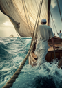 Sea Men 5 by Artist Group Illal, digital print on Hahnemühle photo rag paper, 50 x 70 cm, Tashkeel