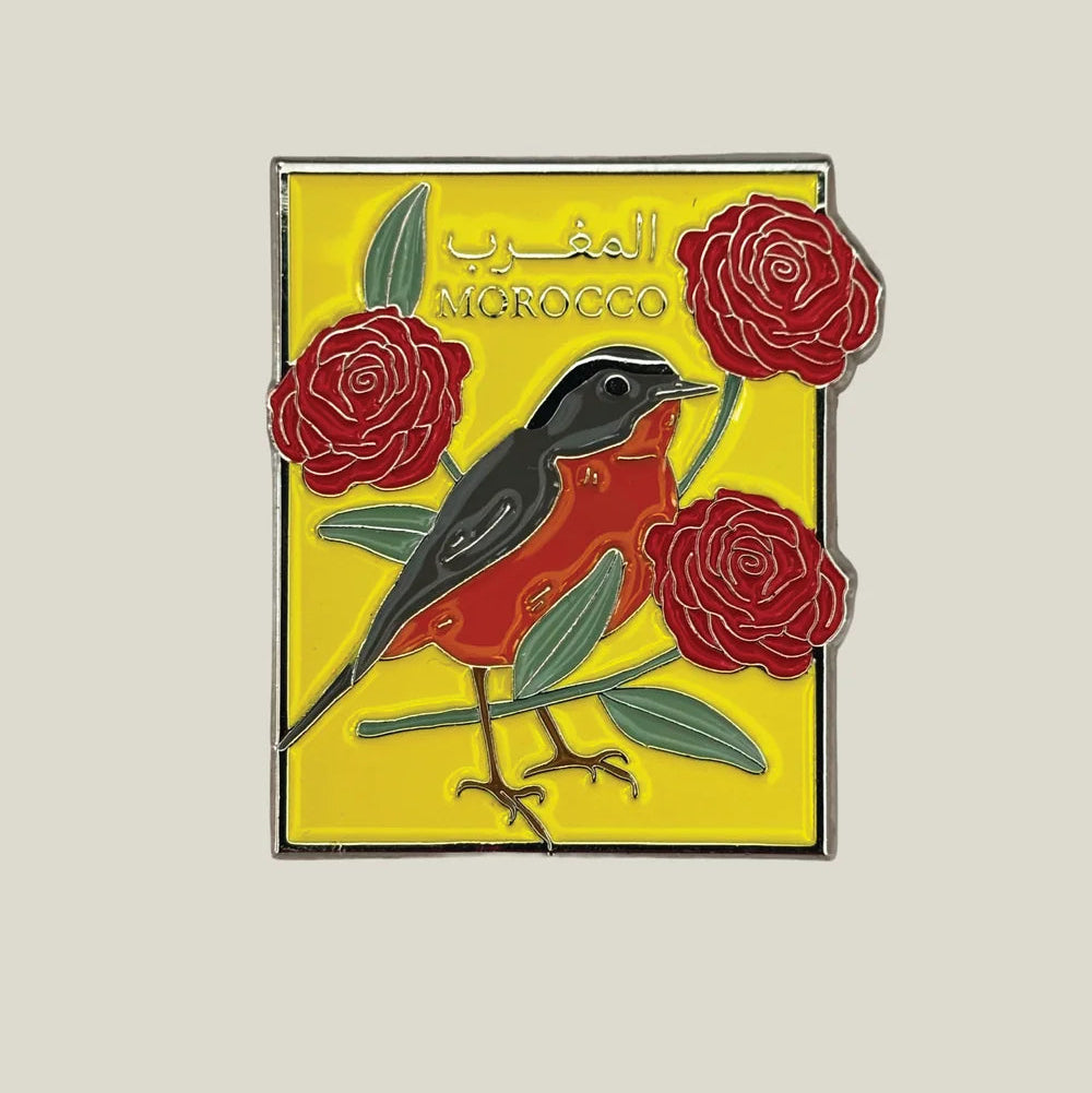 Moroccon Moussier's Redstart Metal Sticker