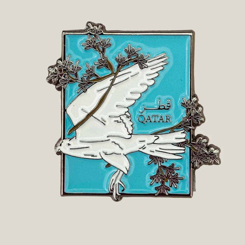 Qatar Falcon Metal Sticker