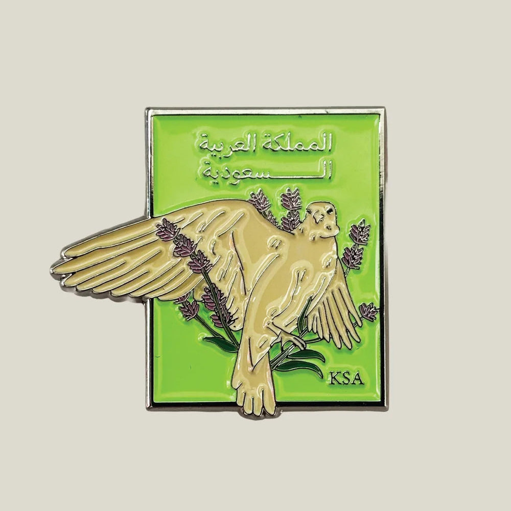 Saudi Falcon Metal Sticker