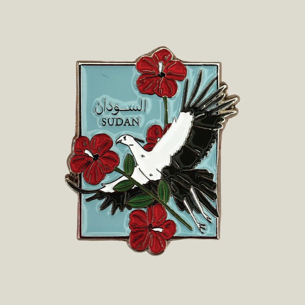 Sudanese Secretarybird Metal Sticker