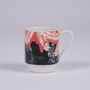 Ceramic mug featuring artwork by Moza Al Falasi from the Unfolding exhibition