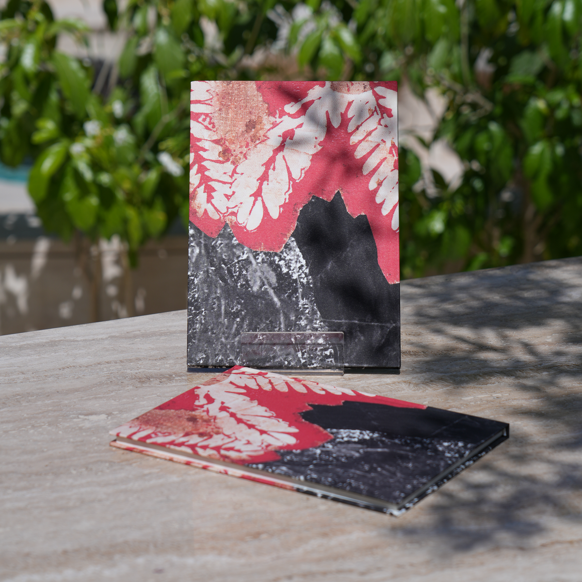 A5 hardcover notebook with cover art by Moza Al Falasi from the Unfolding exhibition (view 2)