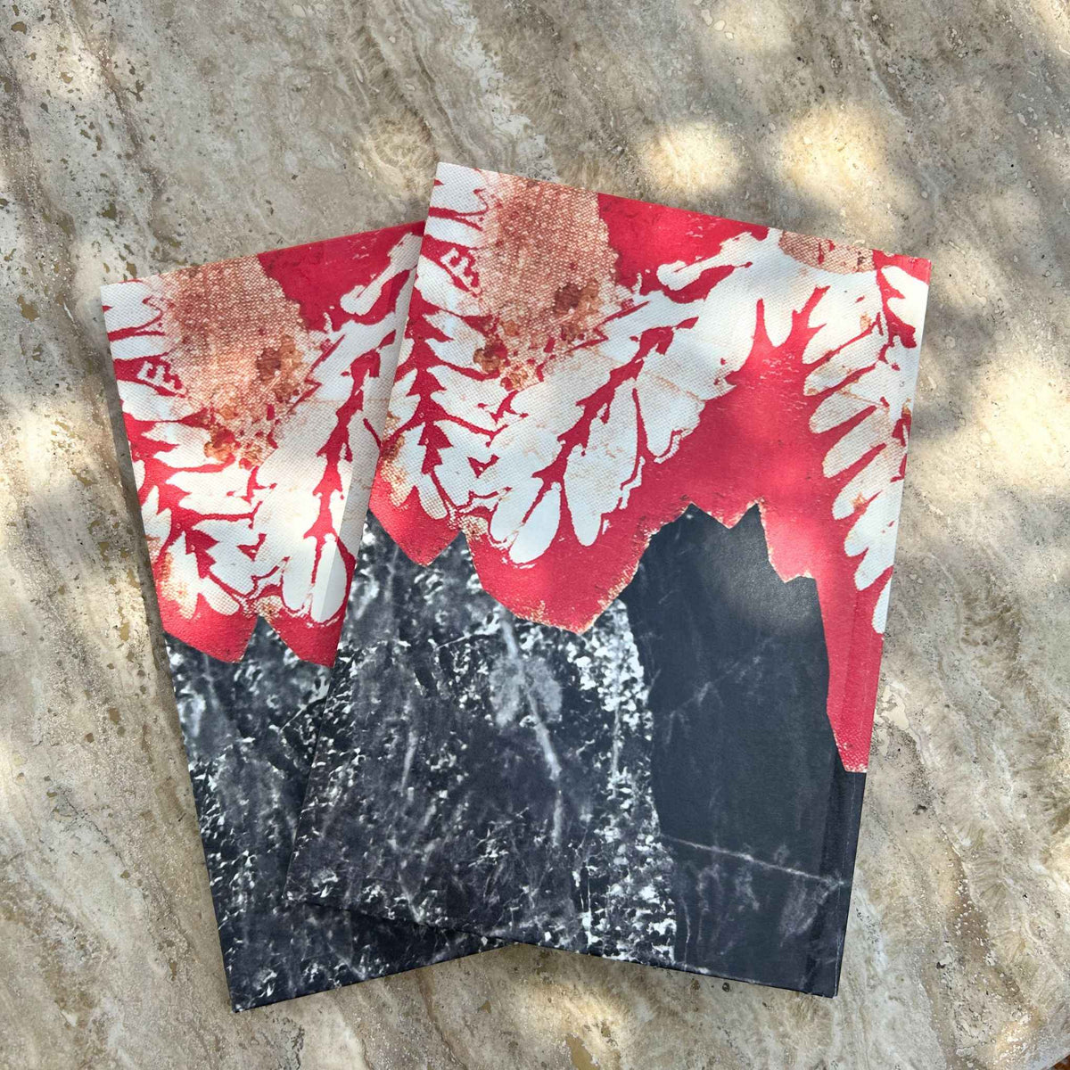 A5 hardcover notebook with cover art by Moza Al Falasi from the Unfolding exhibition (view 5)